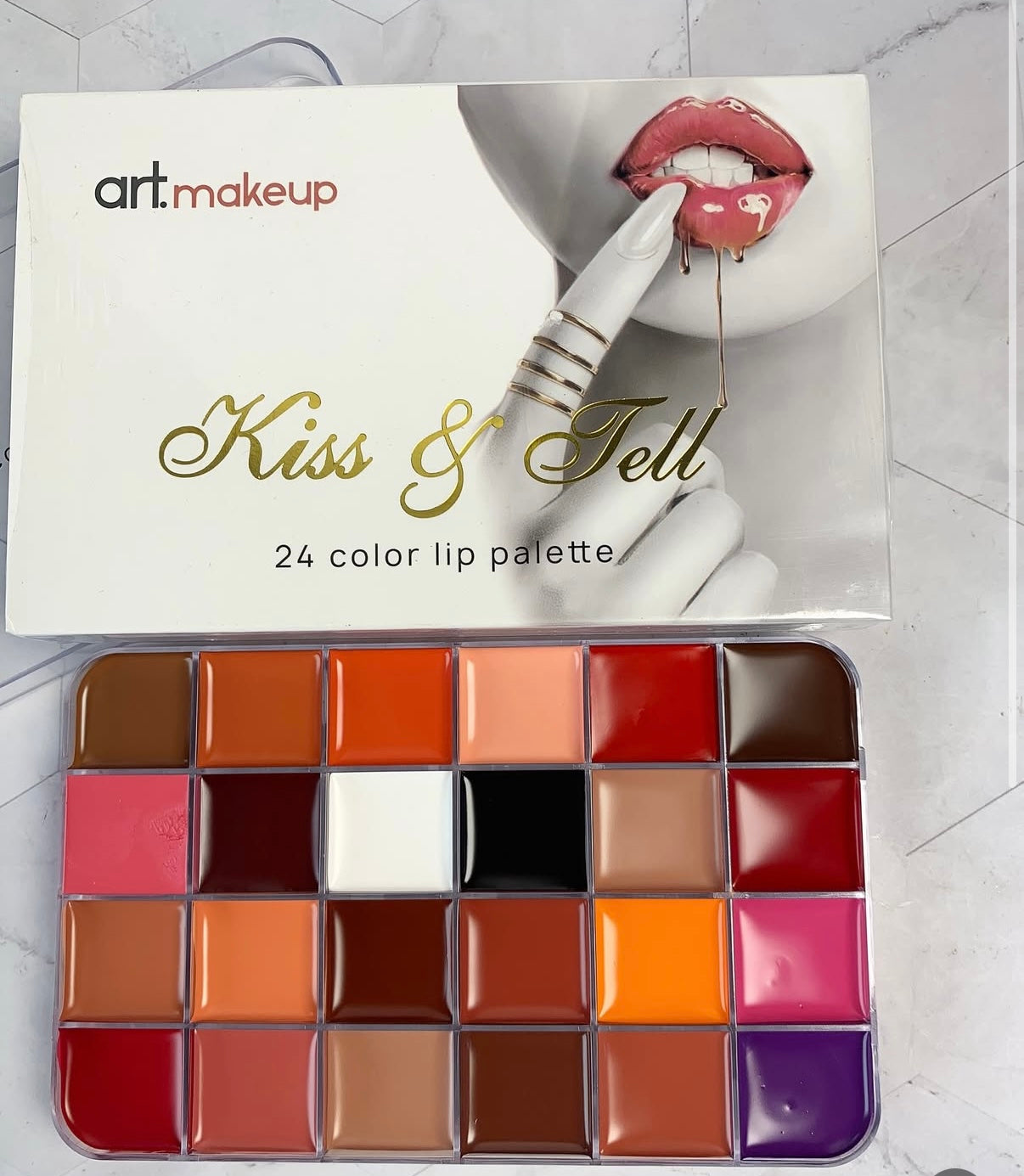 Palette de 24 Rouges à Lèvres Kiss & Tell – Art.makeup