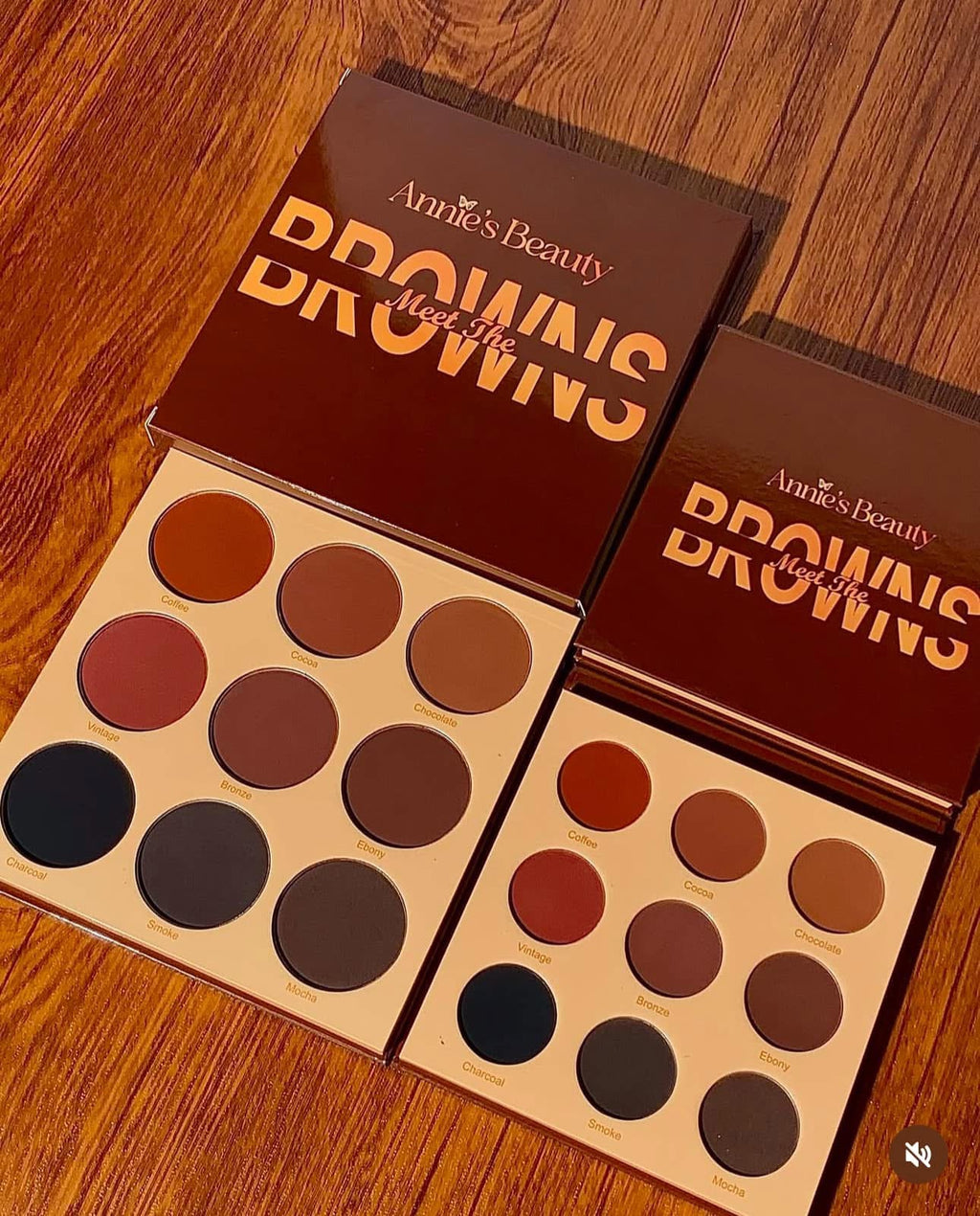 Palette de 9 fards à paupières PETIT FORMAT - "Meet the Browns" Annie's Beauty