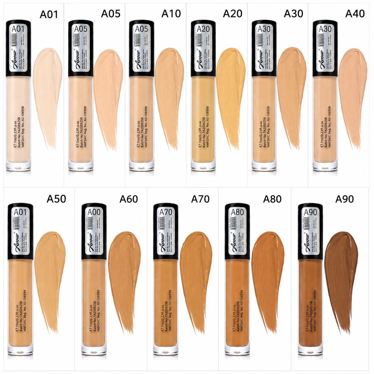 AVOUR – Liquid Concealer Invisible Coverage | Anticernes & Correcteur liquide