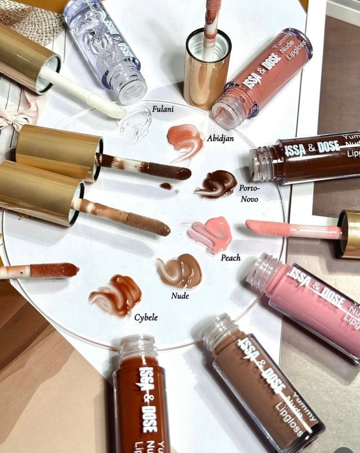 Palette de Gloss Yummy – Issa & Dose (6 Teintes Ultra Gourmandes)