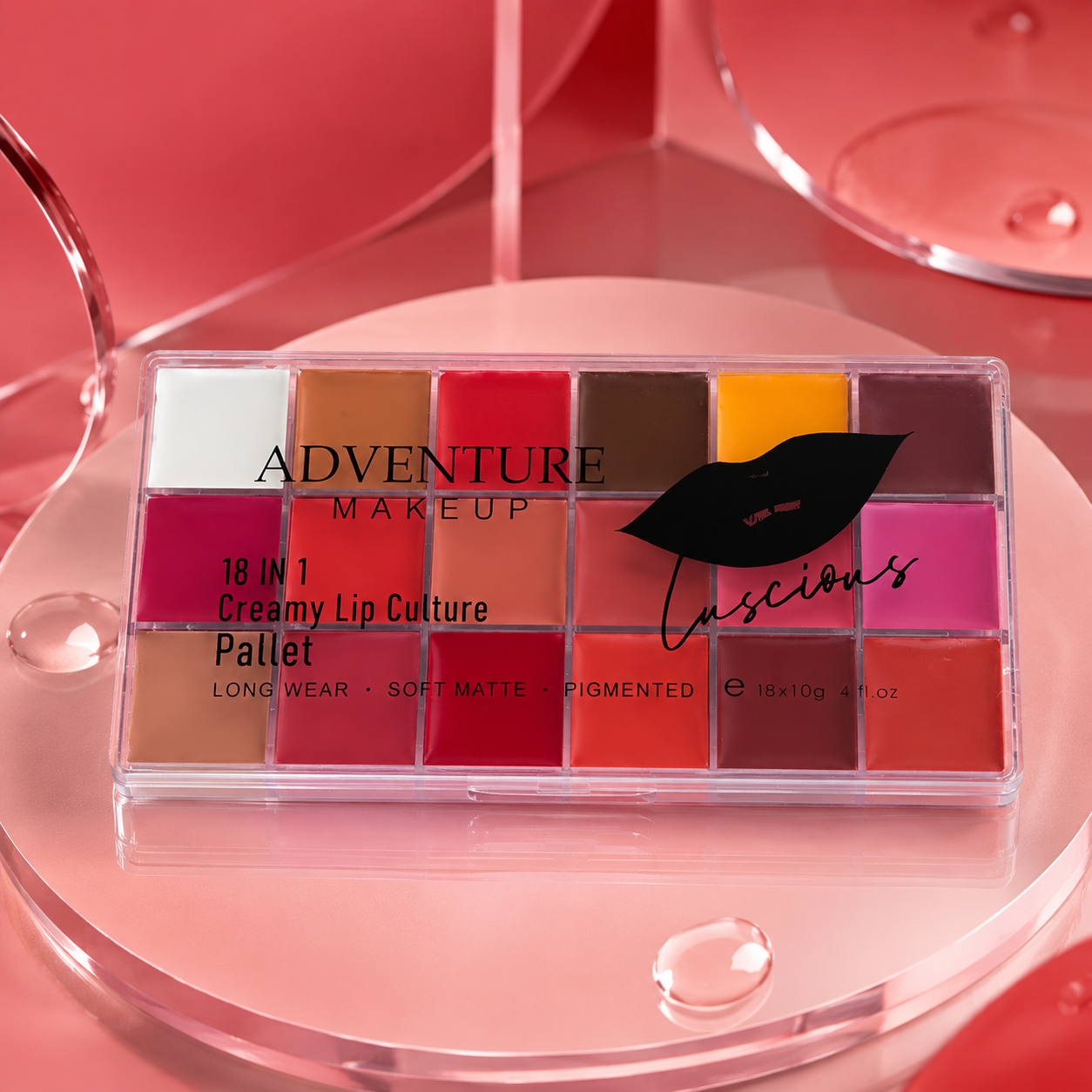 Palette rouge à lèvres 18-en-1 “Creamy Lip Culture- ADVENTURE
