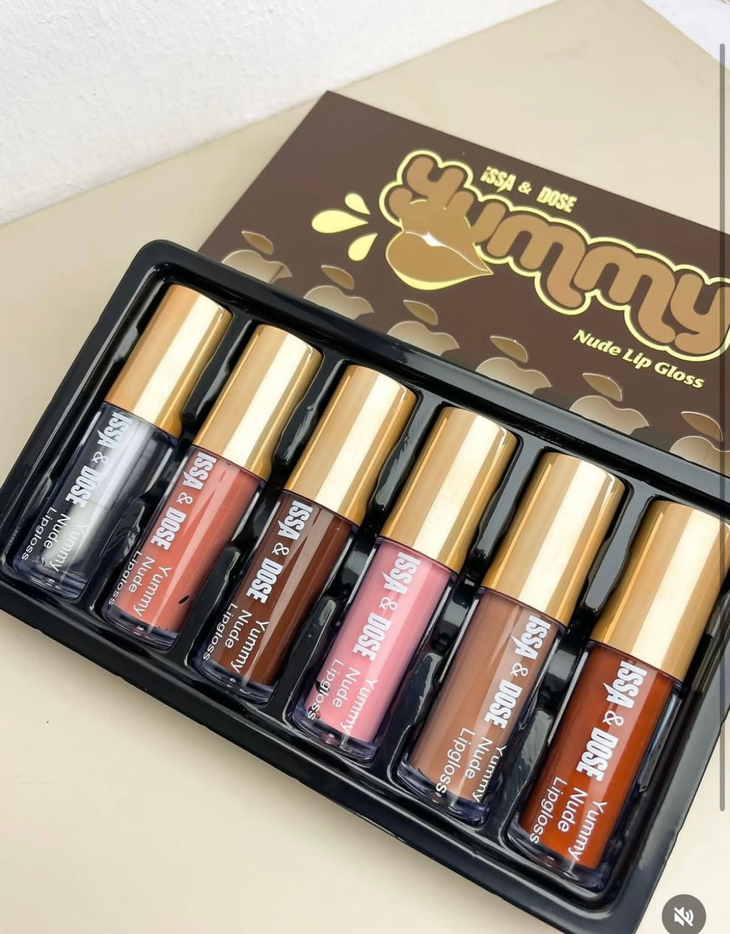 Palette de Gloss Yummy – Issa & Dose (6 Teintes Ultra Gourmandes)