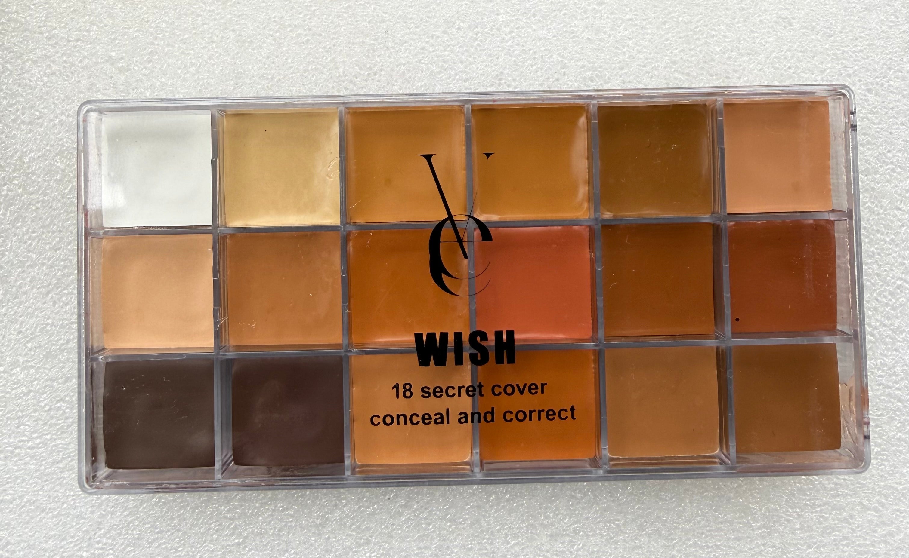 Palette anticerne 18 teintes  Vee beauty