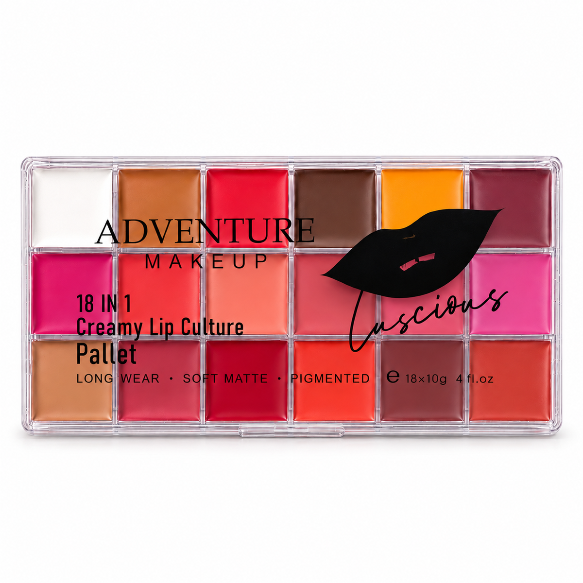 Palette rouge à lèvres 18-en-1 “Creamy Lip Culture- ADVENTURE