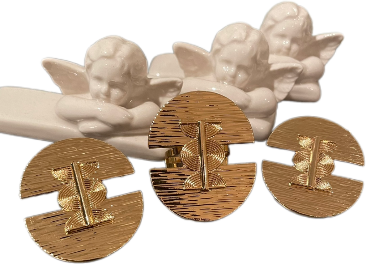 Parure bague et boucle d'oreille "Guerrier"