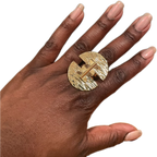 Parure bague et boucle d'oreille "Guerrier"