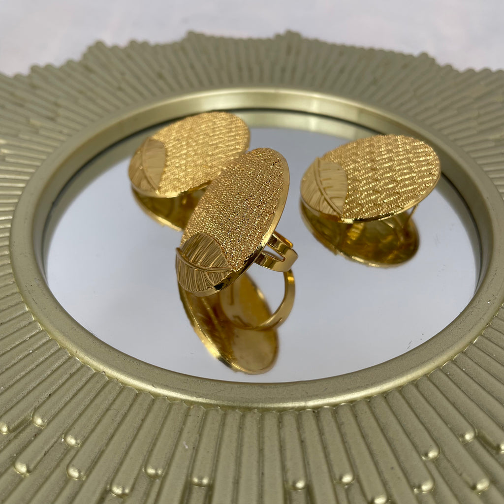 Parure bague et boucle d'oreille "Flora"