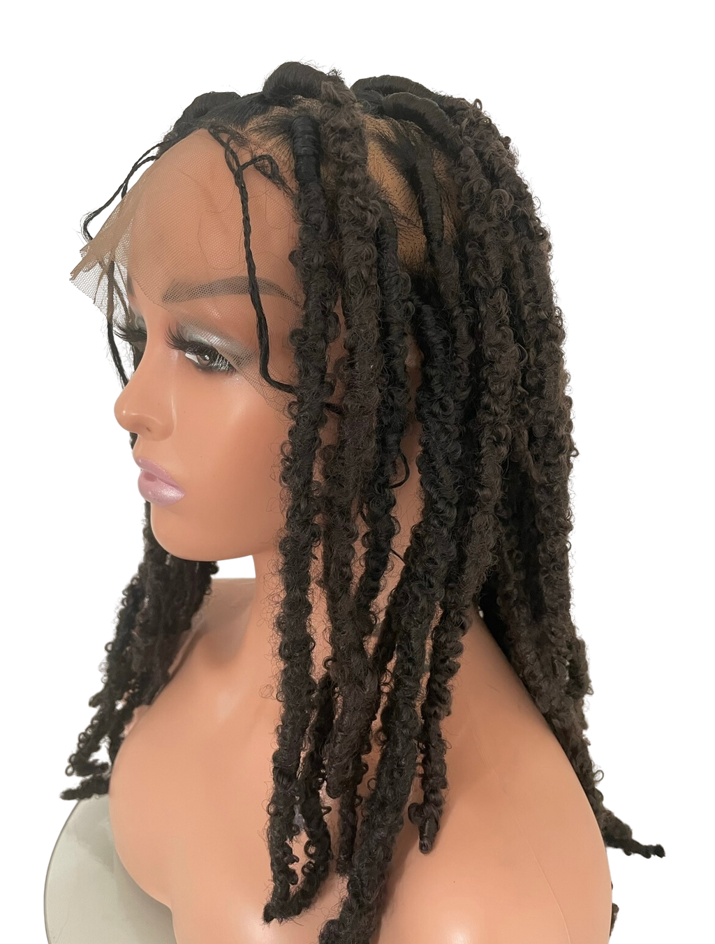 Perruque locks butterfly LILA