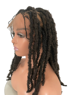 Perruque locks butterfly LILA