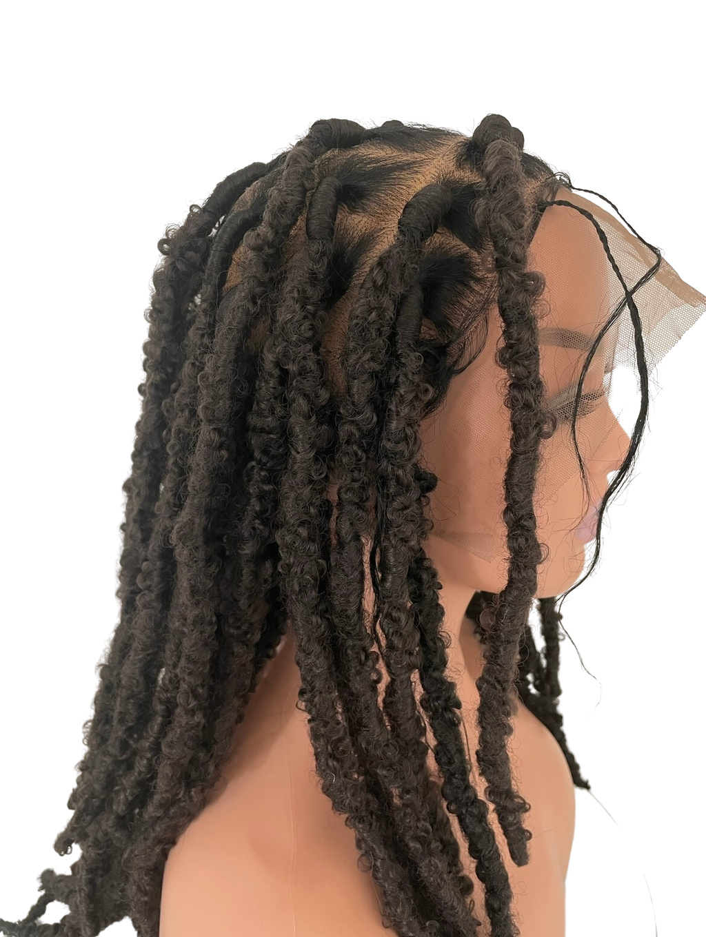 Perruque locks butterfly LILA